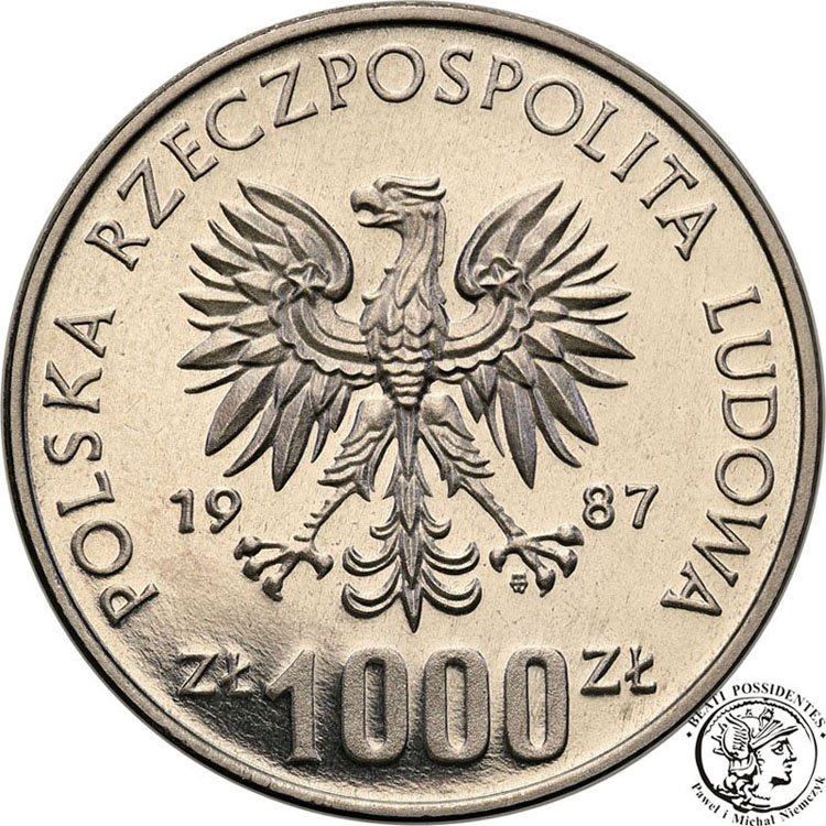 PRÓBA Nikiel 1000 złotych 1987 Muzeum Śląskie st.L