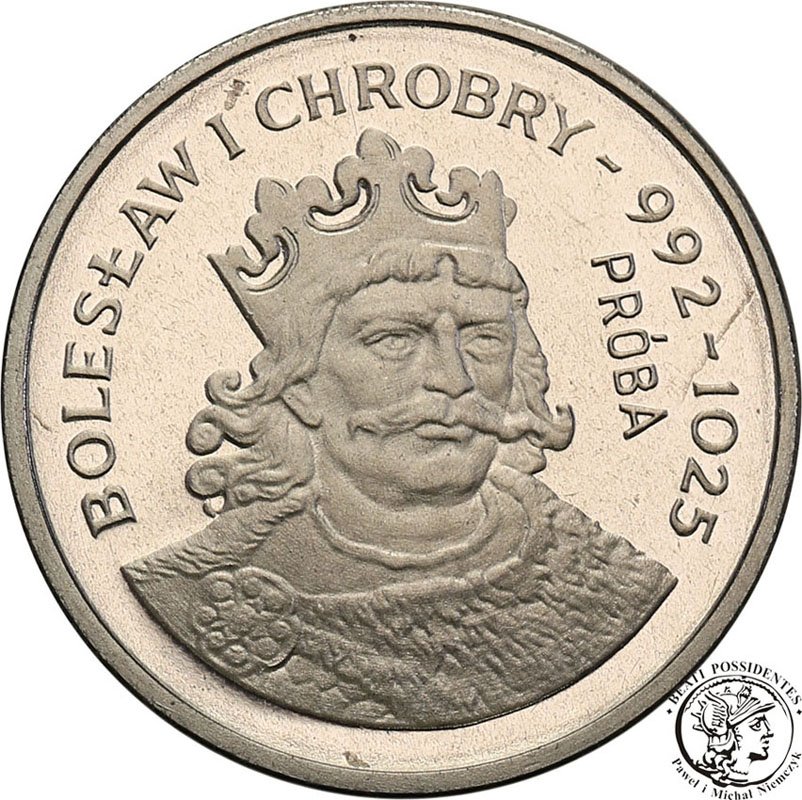 PRÓBA Nikiel 2000 złotych 1980 Chrobry st.L