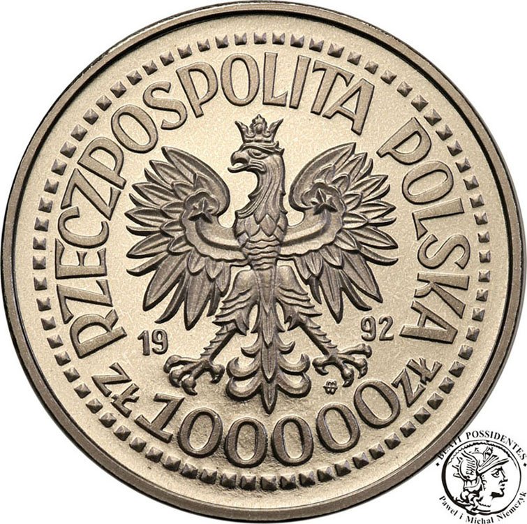 PRÓBA Nikiel 100 000 złotych 1992 Korfanty st.1