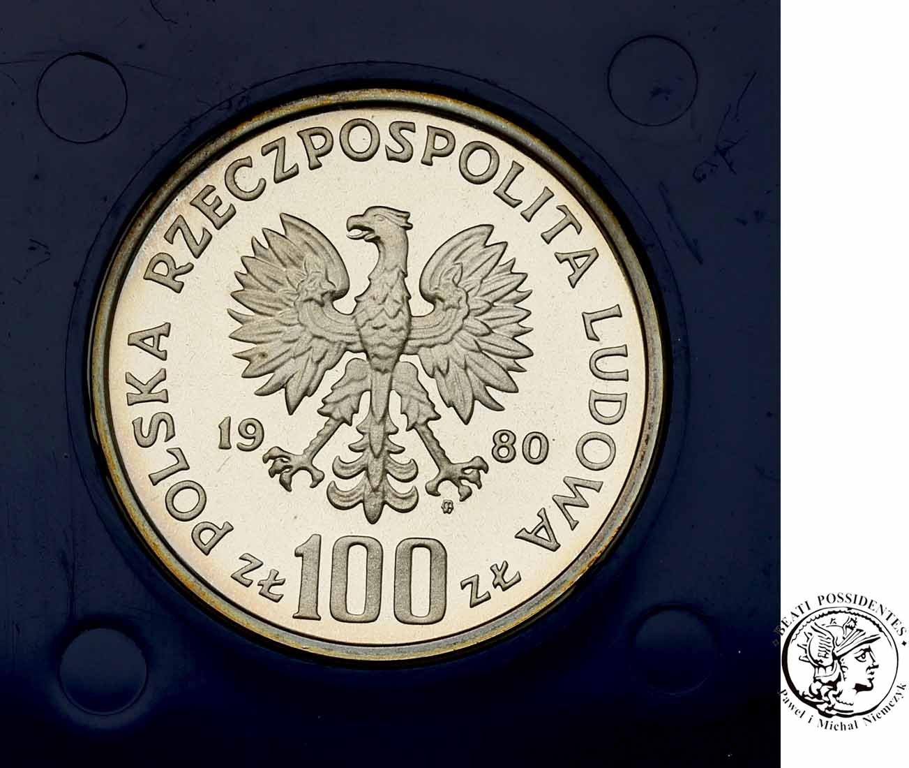 100 złotych 1980 Ochrona Środowiska - Głuszec st.L
