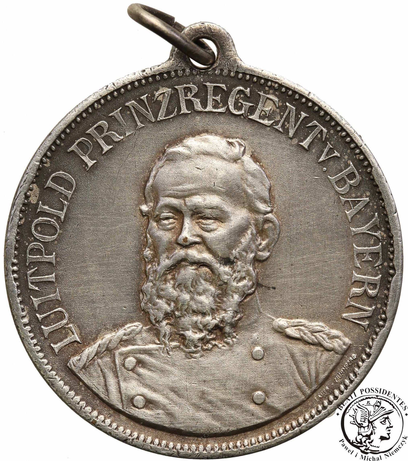 Niemcy Bawaria medal 1888 Luitpold - SREBRO st.2+