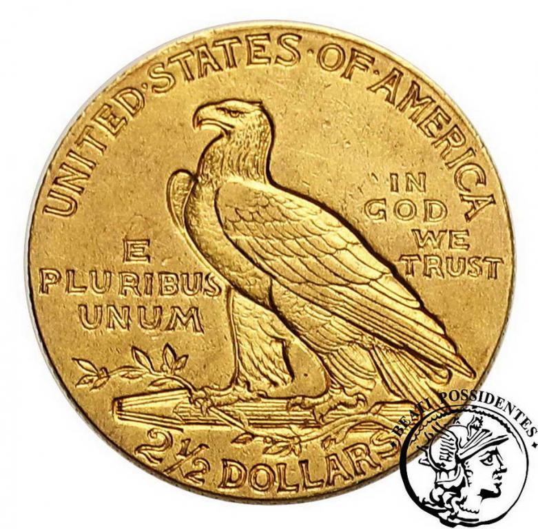 2 1/2 $ Dolara 1910 Indianin / Philadelphia st.3