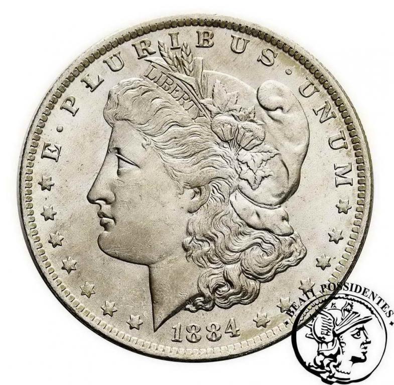 USA 1 $ dolar 1884 O New Orlean st. 2+
