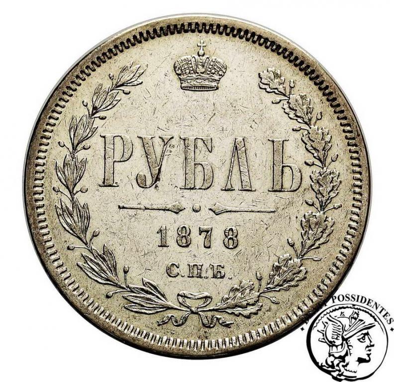Rosja Rubel 1878 SPB/NF Alexander II st.3
