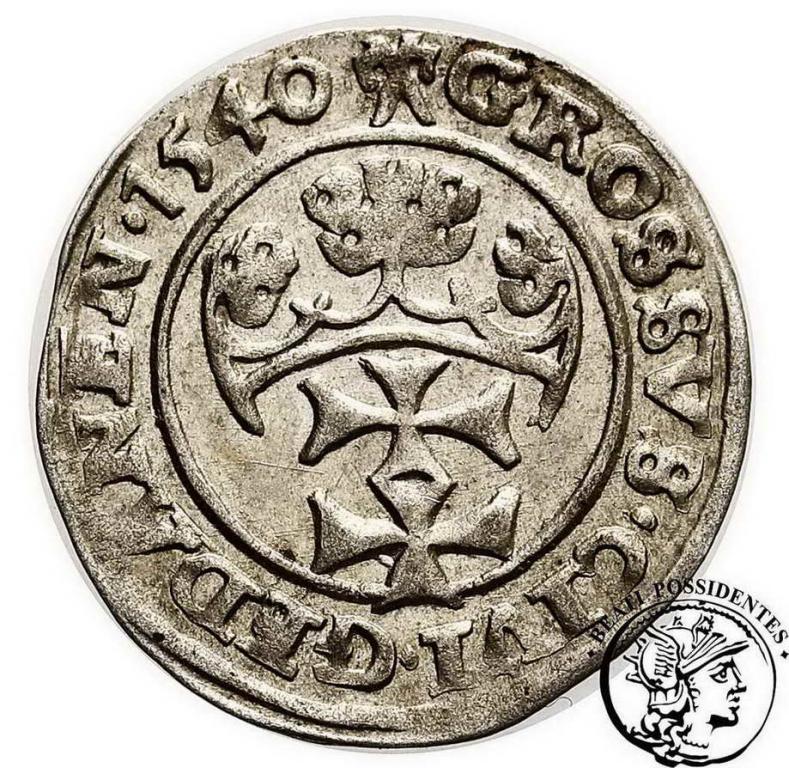Zygmunt I Stary grosz gdański 1540 Gdańsk st. 2