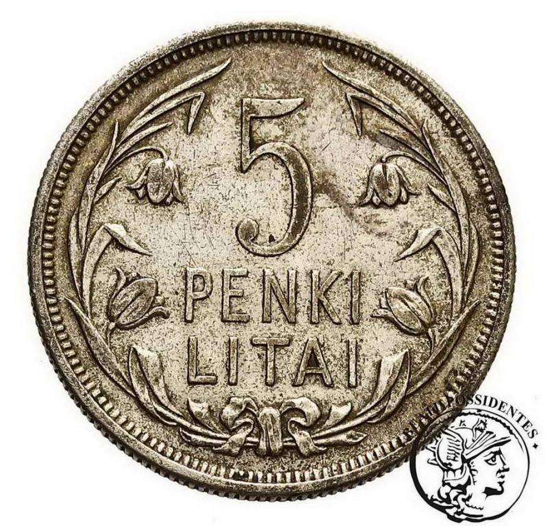 Litwa 5 litów 1925 st. 3