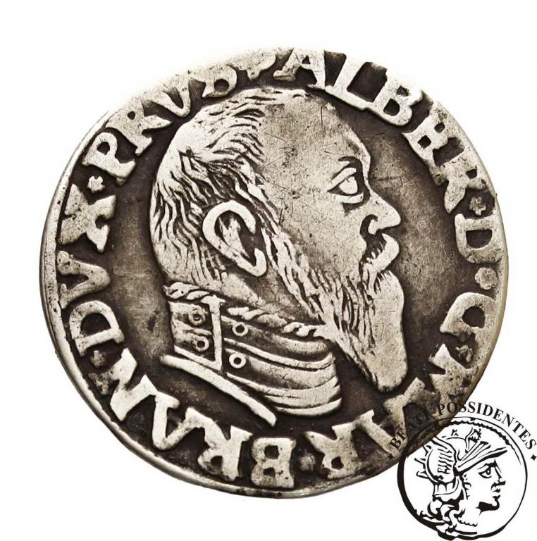 Albrecht Hohenzollern trojak pruski 1546 st. 3-
