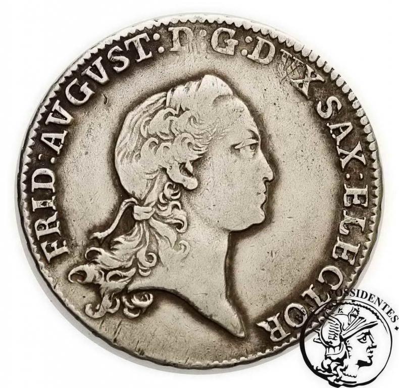 Niemcy Saksonia 2/3 Talara (gulden) 1771 st. 3-