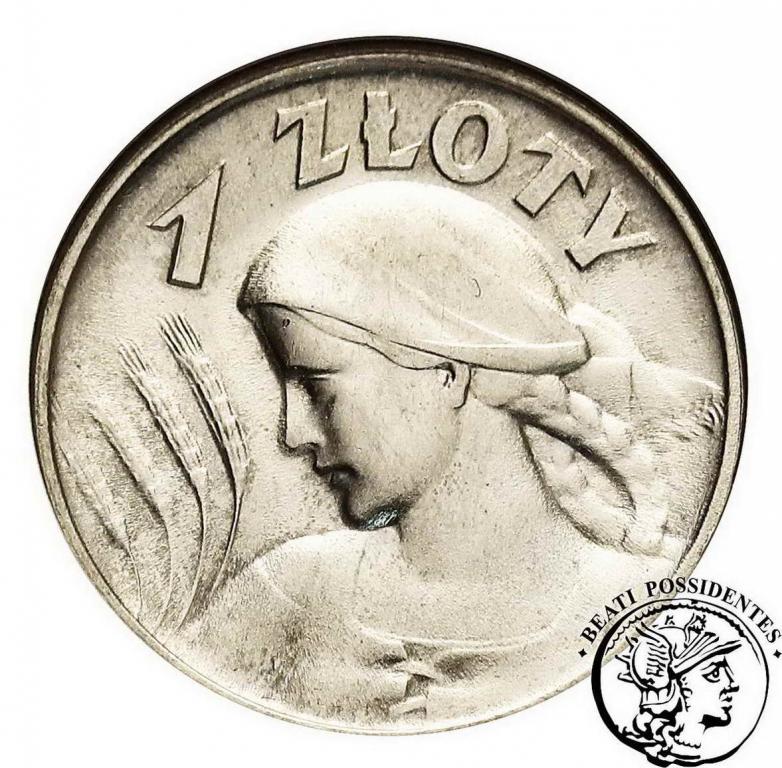 II RP 1 złoty 1925 GCN MS 63