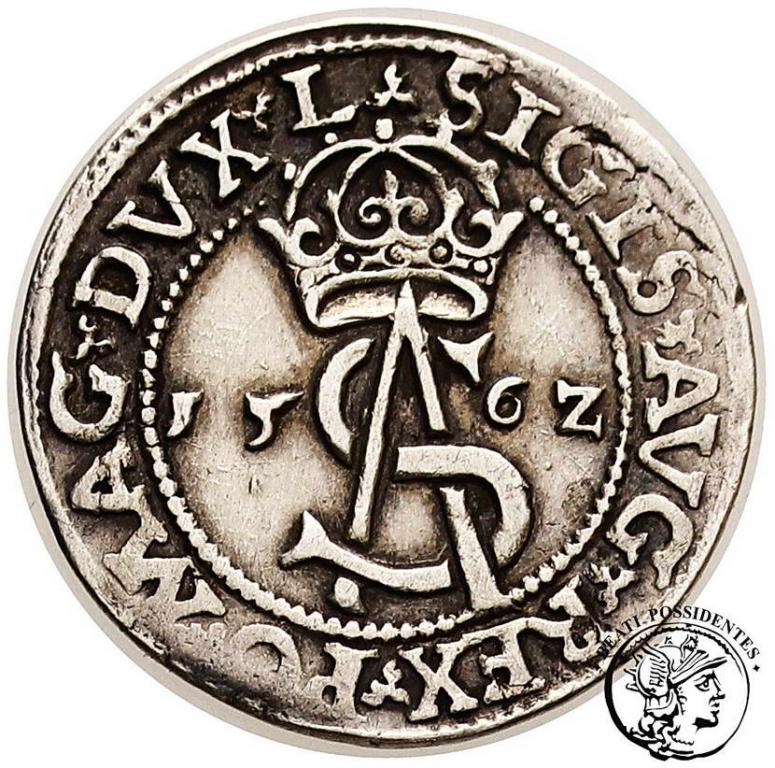 Zygmunt II August trojak lit 1562 st. 3