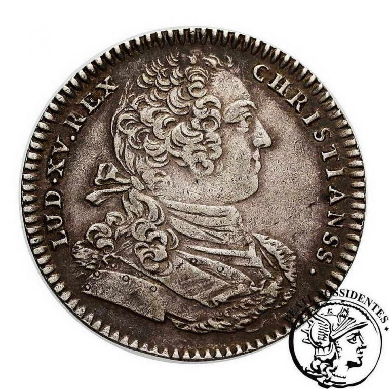 Francja Ludwik XV żeton (XVII w) st. 3+