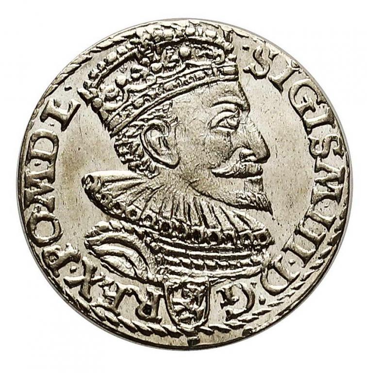 Zygmunt III Waza trojak koronny 1594 Malbork st.1-