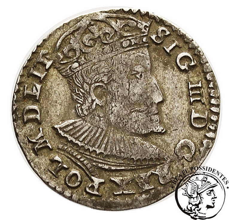 Zygmunt III Waza trojak koronny 1591 Olkusz st3