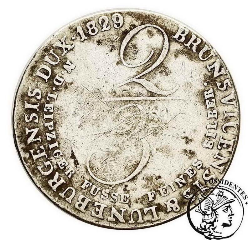 Niemcy Hannover 2/3 talara 1829 c st. 4