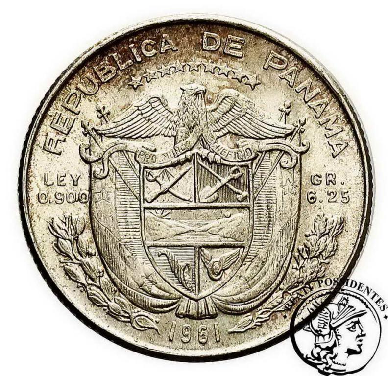 Panama 1/4 balboa 1961 st. 2+/1-