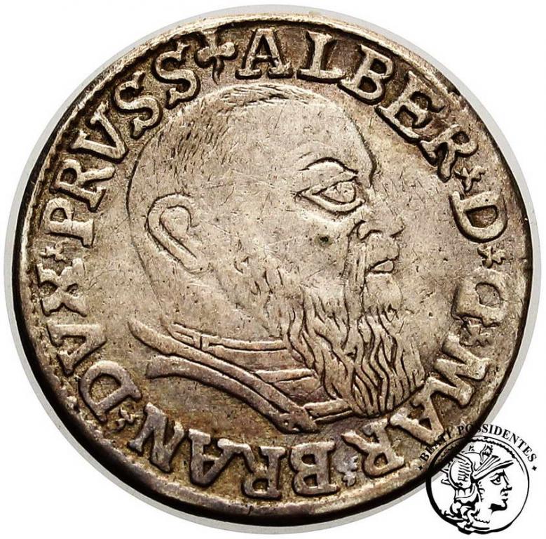 Prusy Książęce trojak lenny 1541 st. 3-