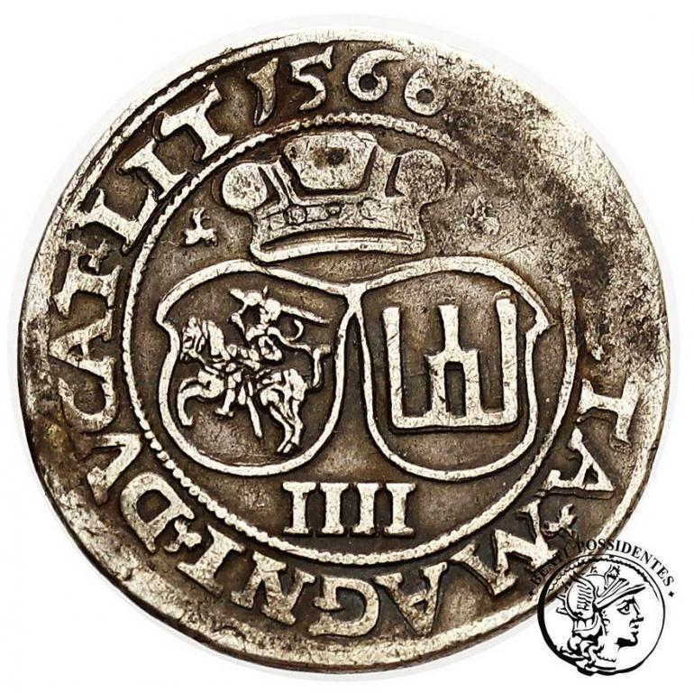 Zygmunt II August czworak lit 1566 st. 3
