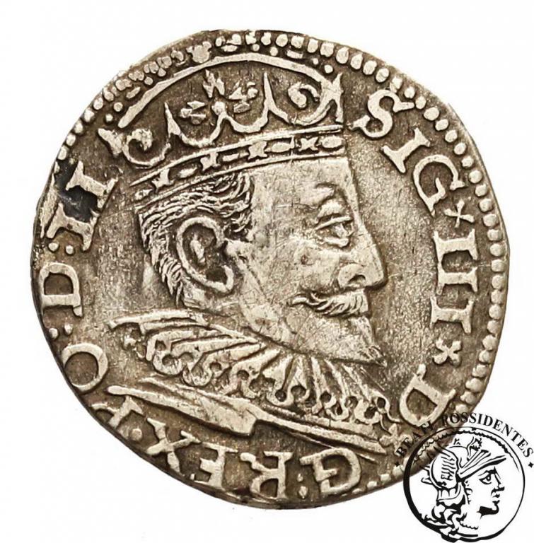 Zygmunt III Waza trojak ryski 1595 st.3