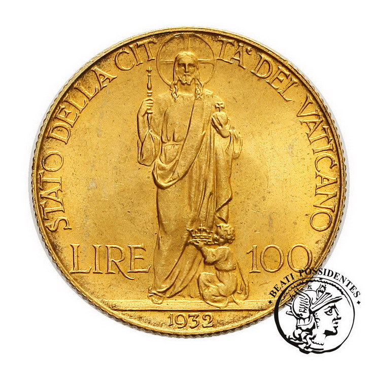 Watykan 100 Lirów 1932 Pius XI st. 1-