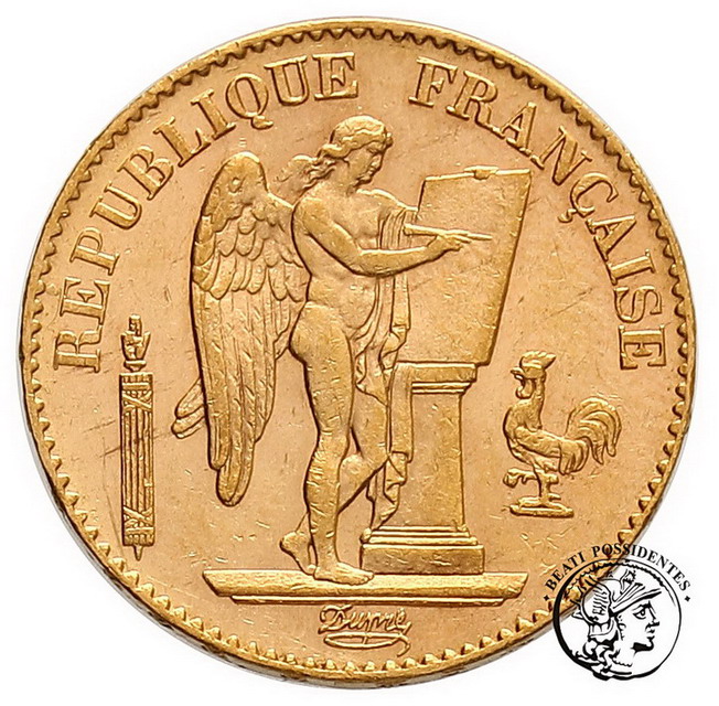 Francja 20 Franków 1893 A III Republika st. 2