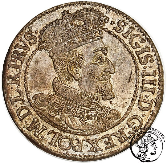 Zygmunt III Waza ort gdański 1618 st. 2/2+