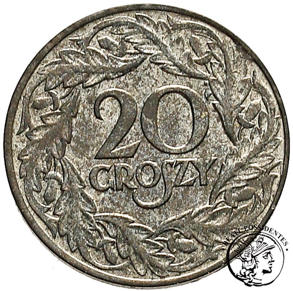 Polska GG 20 groszy 1923 cynk st. 1/1-