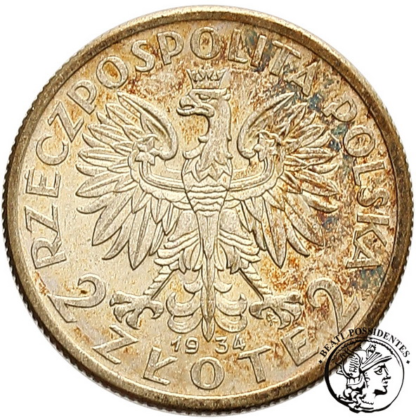 Polska 2 złote 1934 babka st. 2