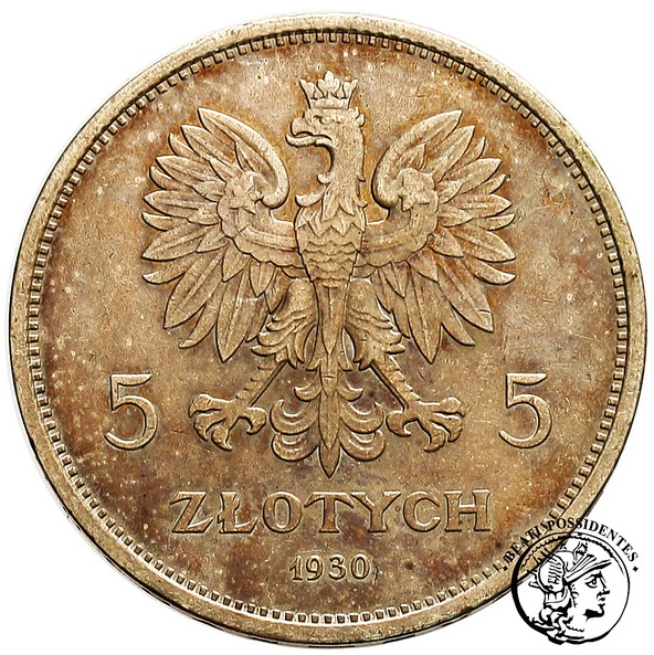 Polska 5 złotych 1930 Sztandar st. 2/2-