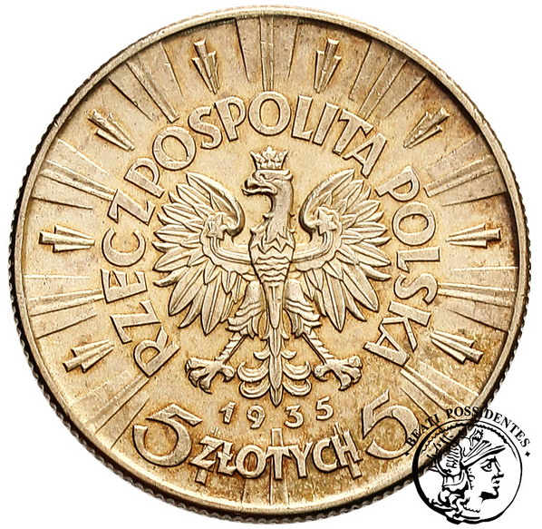 Polska 5 złotych 1935 Piłsudski st.2-
