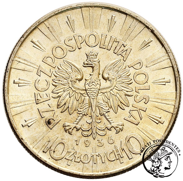 Polska 10 złotych 1936 Piłsudski st.2