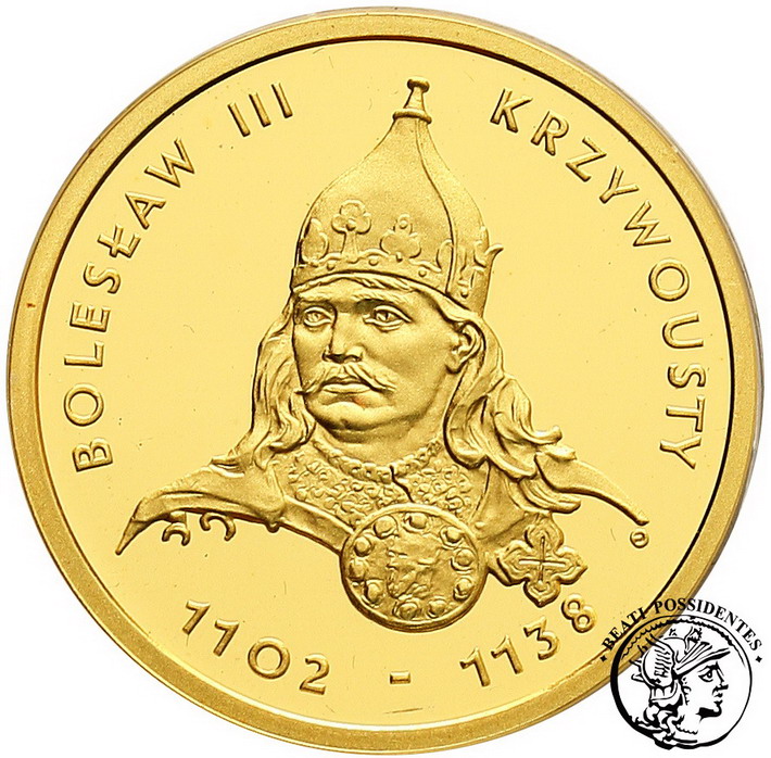 III RP 100 zl Bolesław Krzywousty 2001 st.L