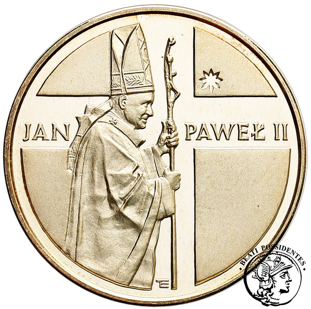 Papież 10 000 zł Pastorał -R- 1989 st. L-