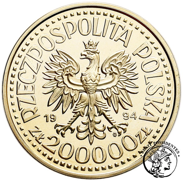 200 000 zł 1994 Zygmunt I Stary półp st L/L-