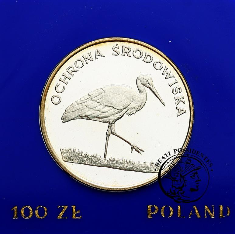 PRL 100 zł 1982 Bocian st. L-