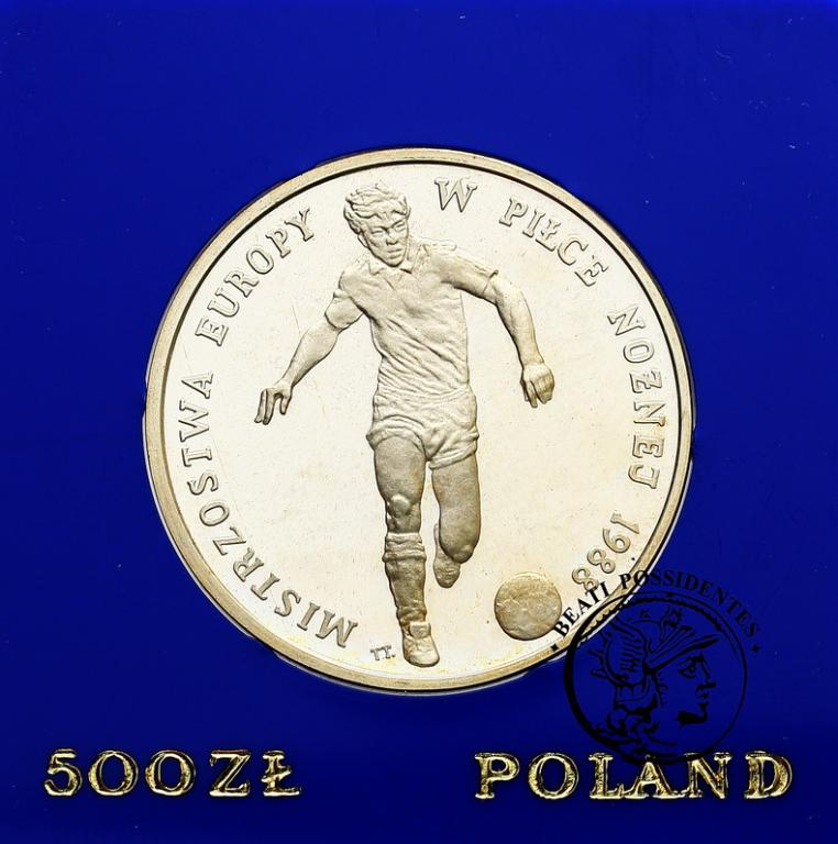 PRL 500 zł 1987 M. Europy w Piłce Nożnej stL/L-