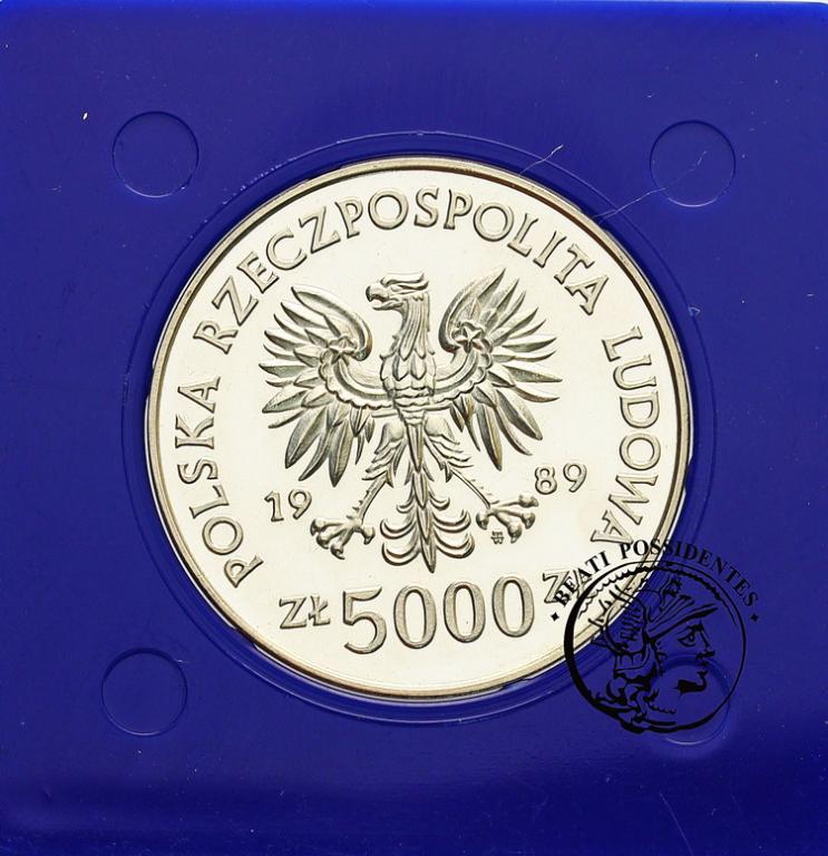 PRL 5000 zł 1989 Toruń Mikołaj Kopernik stL-