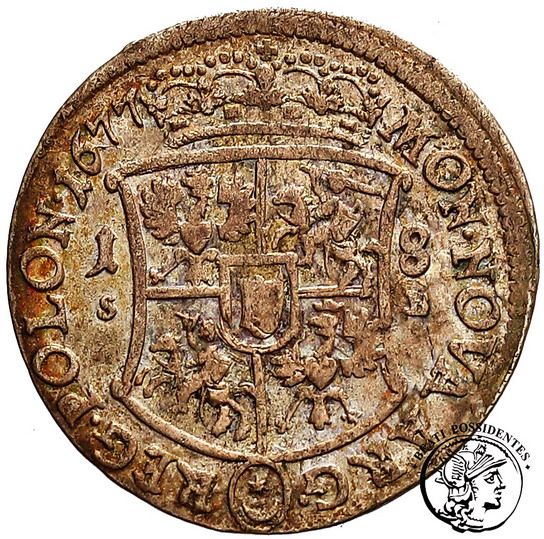 Jan III Sobieski ort koronny 1677 st. 2