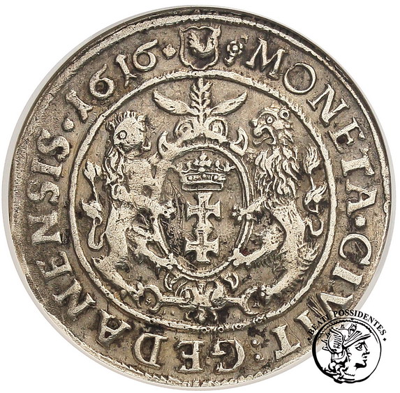 Zygmunt III Waza ort gdański 1616 GCN XF 35