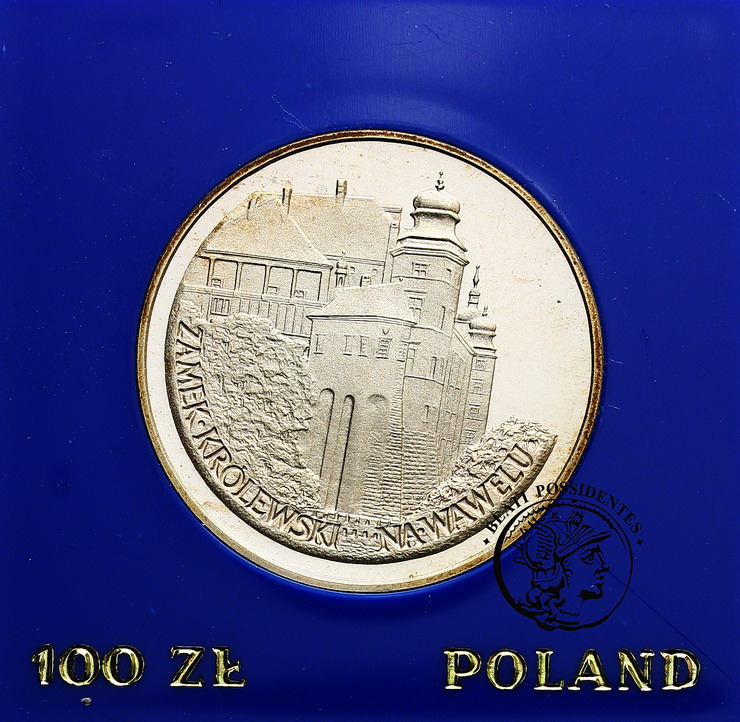 PRL 100 zł 1977 Zamek Królewski Wawel st. L