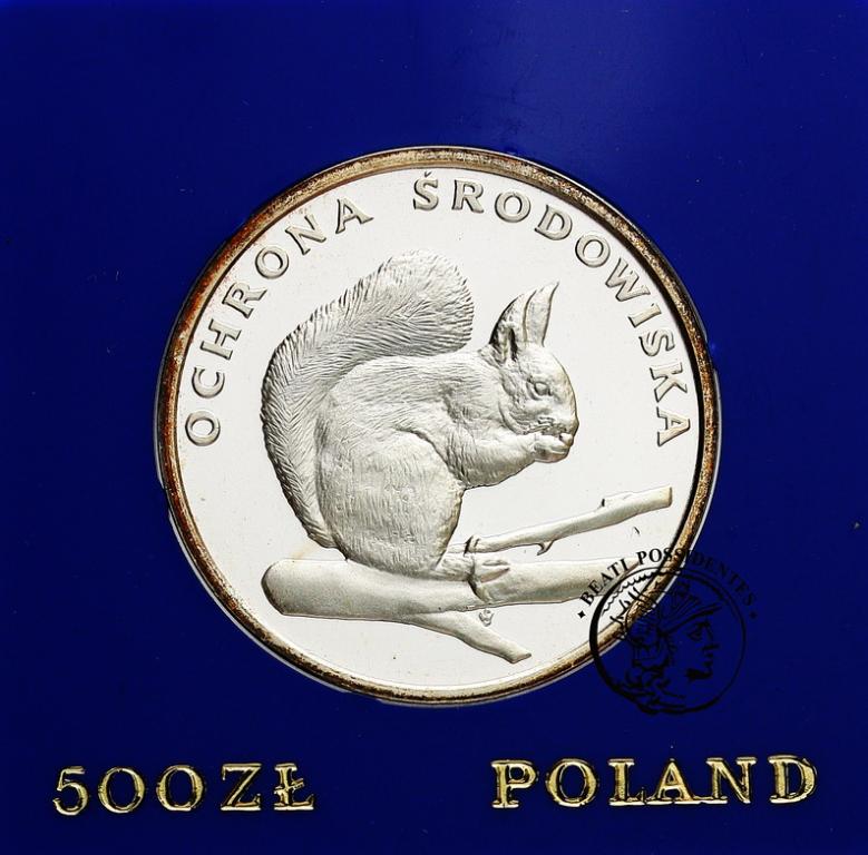 Polska PRL 500 zł 1985 Wiewiórka st. L / L-