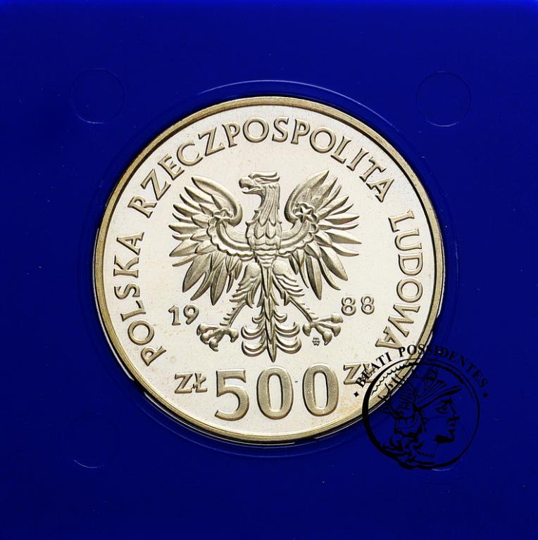 Polska PRL 500 zł 1988 Jadwiga st. L/L-
