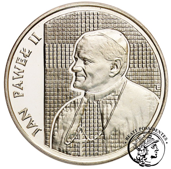 PRL 100 000 zł 1989 JP II Papież Kratka st. L/L-
