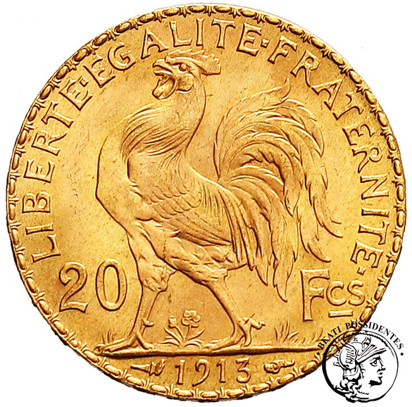 Francja 20 franków 1913 st. 1