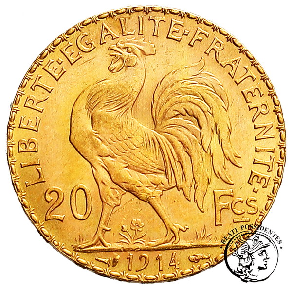 Francja 20 franków 1914 st. 1