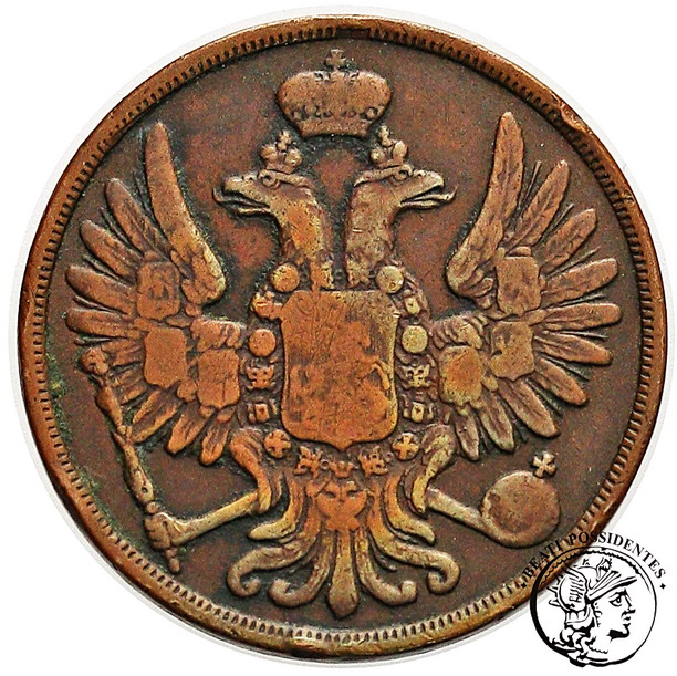 2 kopiejki 1855 BM Warszawa Aleksander II st. 3