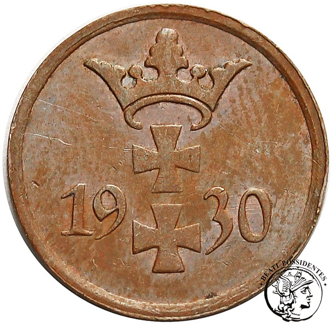 Polska W.M. Gdańsk 1 Fenig 1930 st.3