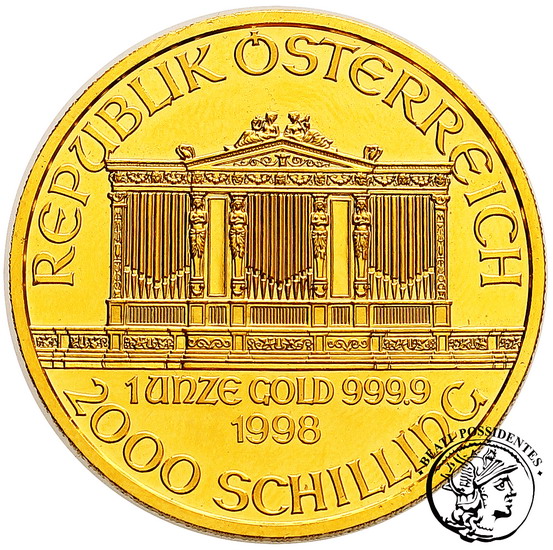 Austria 2000 Szylingów 1996 1 uncja złota st1/1-