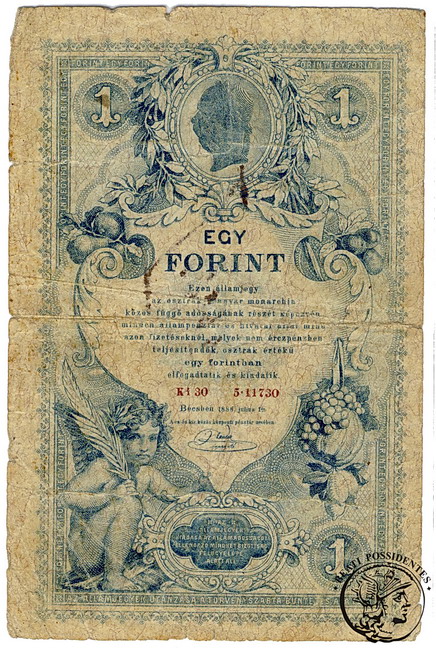 Austria 1 Gulden 1888 st. 4