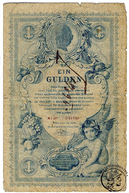 Austria 1 Gulden 1888 st. 4