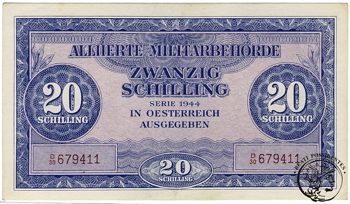 Austria 20 Szylingów 1944 st. 1-